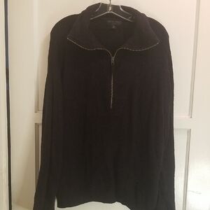 Black Half-Zip Sweater